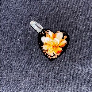 Glass necklace pendant